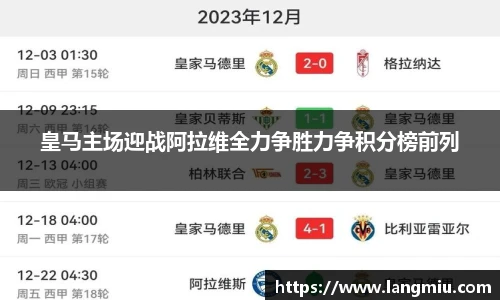 皇马主场迎战阿拉维全力争胜力争积分榜前列